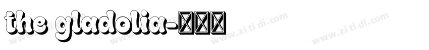 the gladolia字体转换